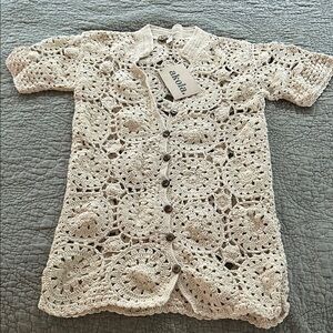 Crochet Button-Up Cardigan